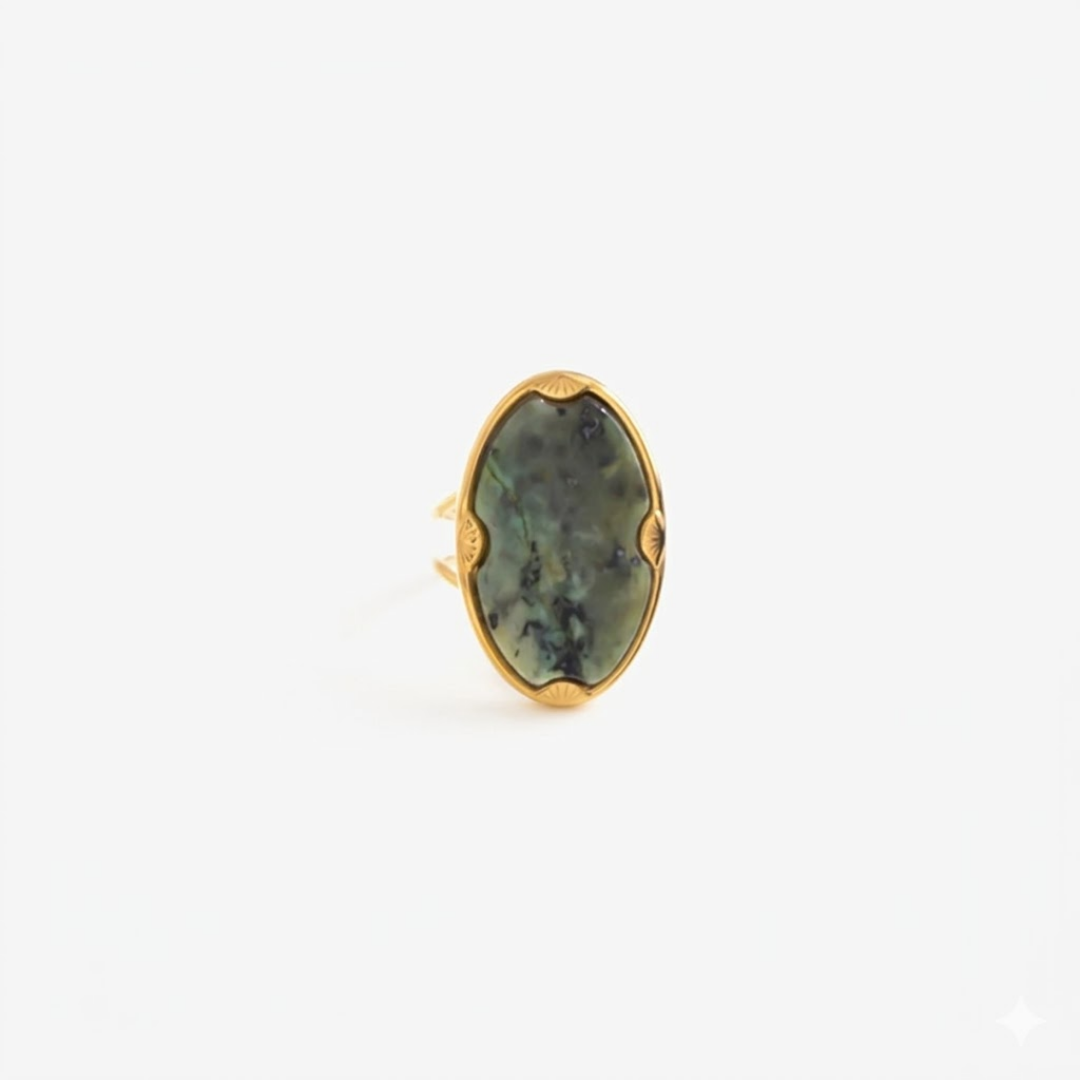 Anillo Oval Natural Stone