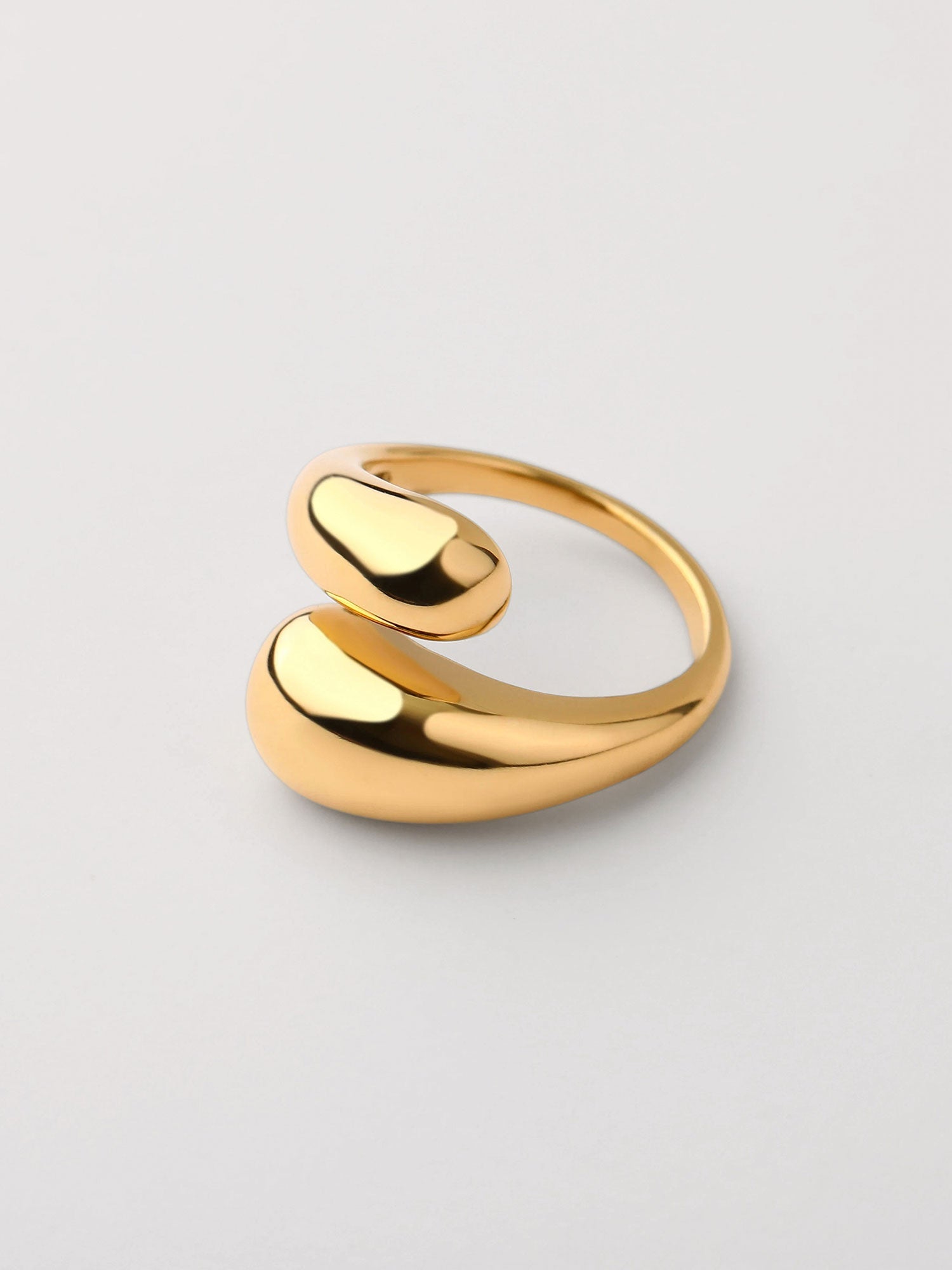 Anillo forma de gota Kora Dorado