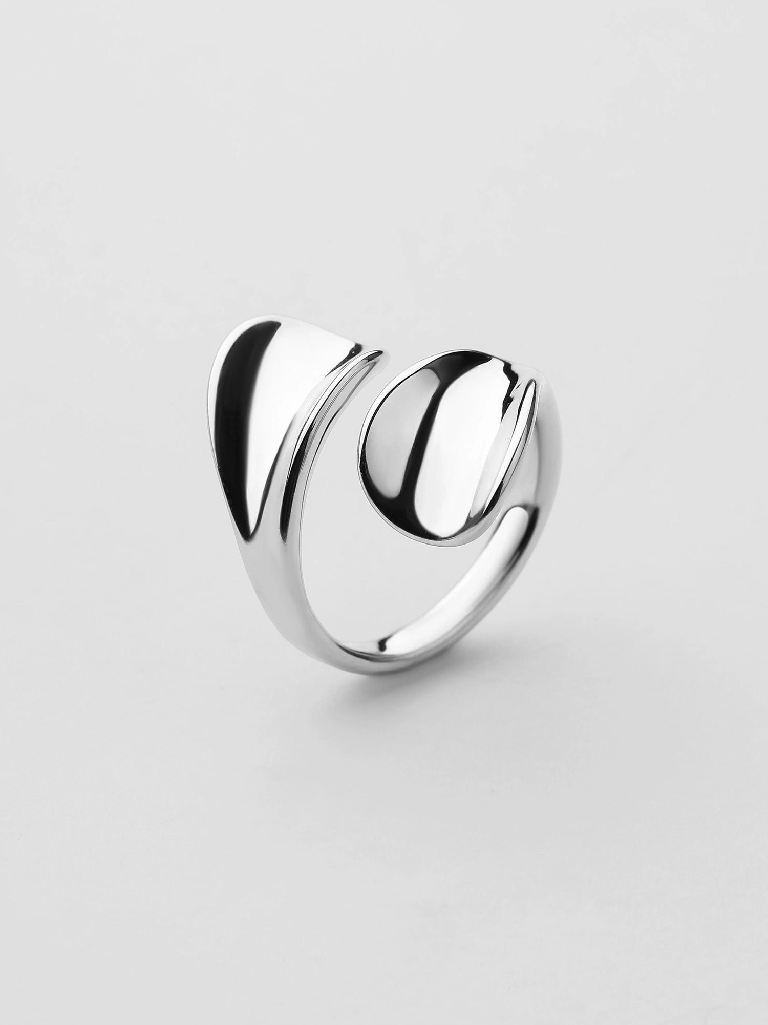 Anillo Yara ancho plateado