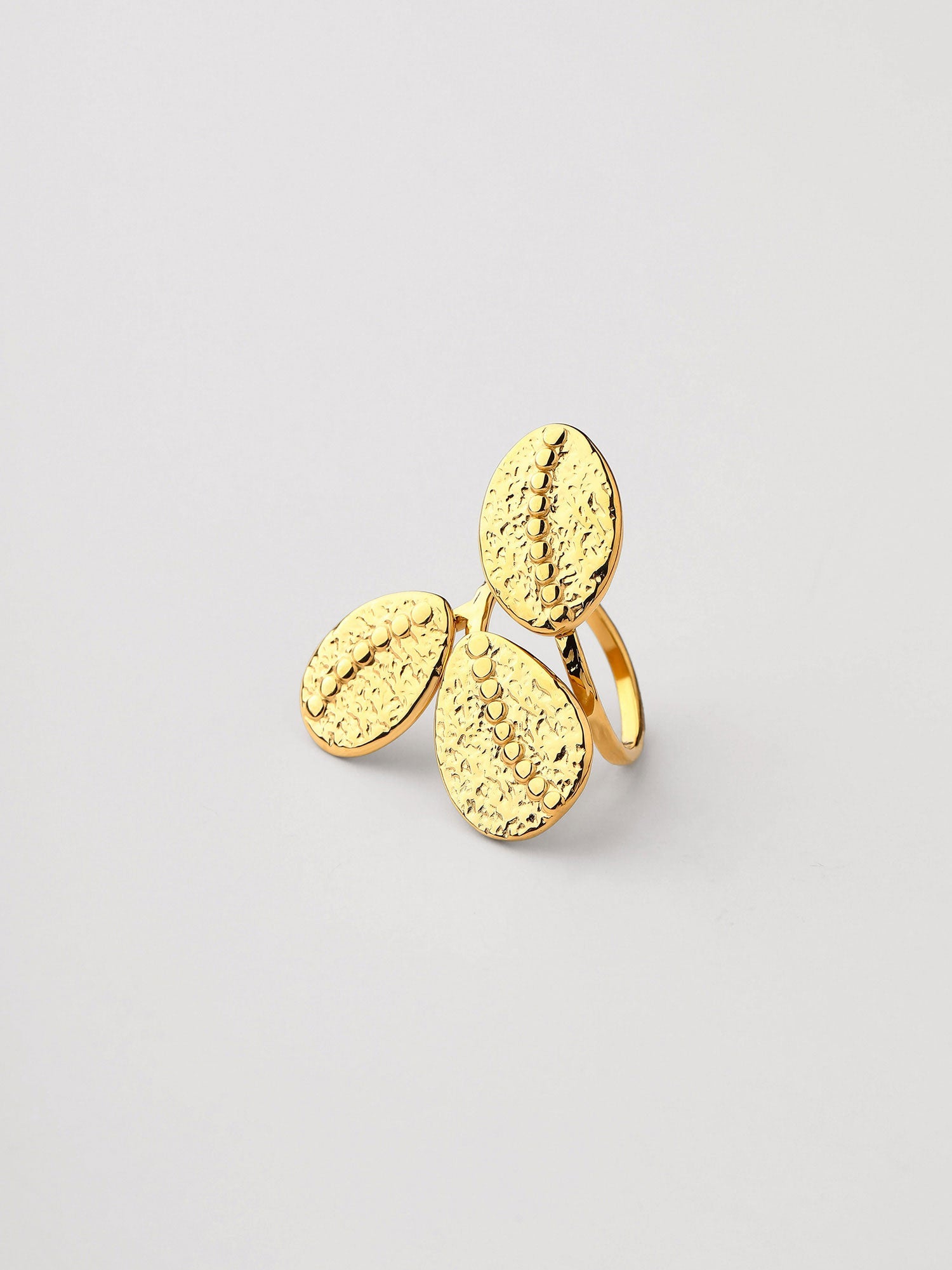 Anillo Nalia Ajustable Dorado Elegante