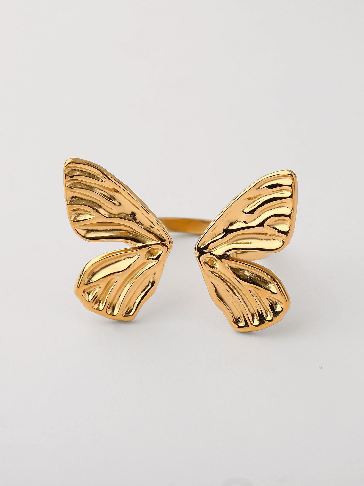 Anillo mariposa abierto Dorado