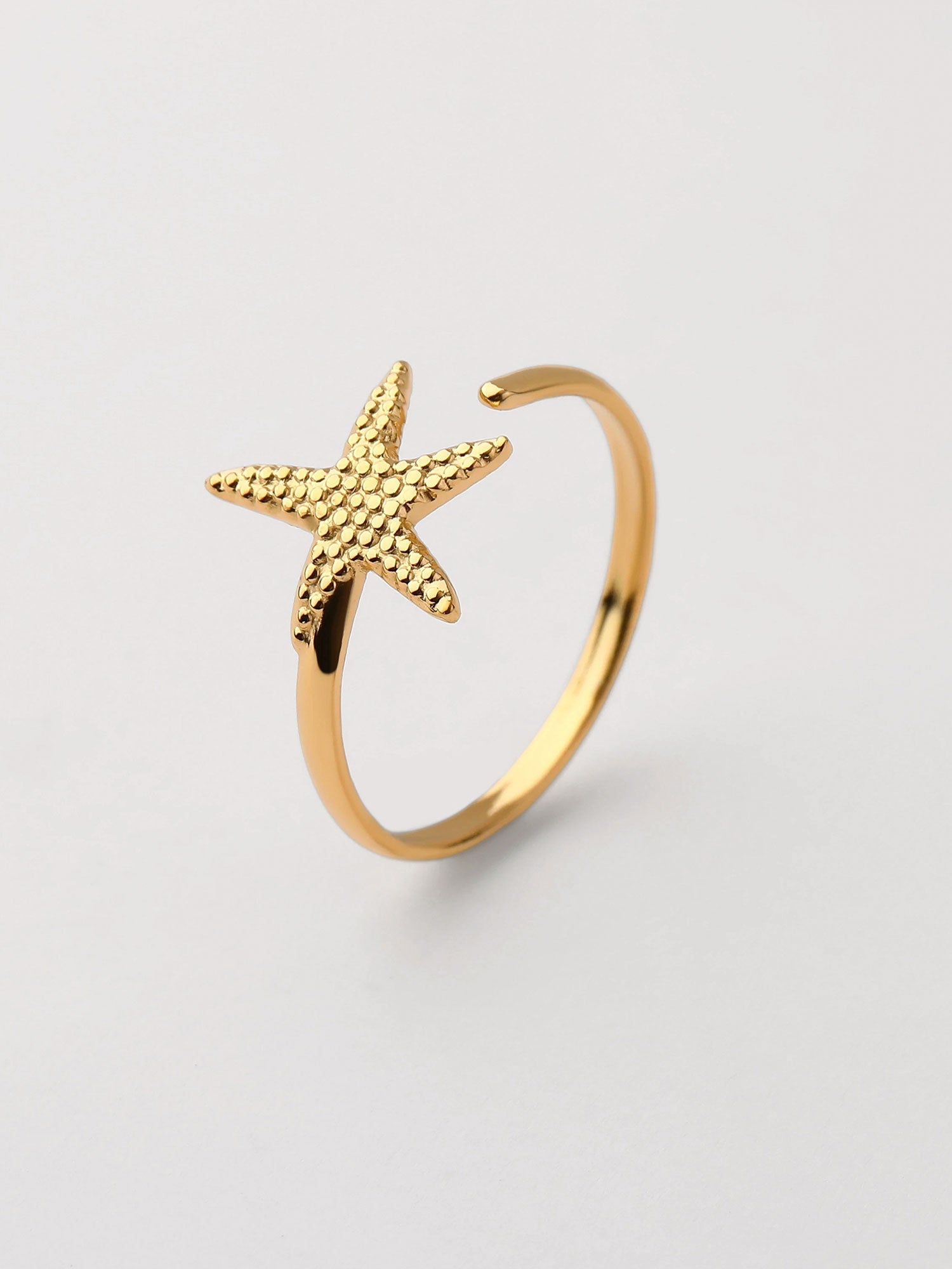 Anillo abierto Estrella de Mar Dorado