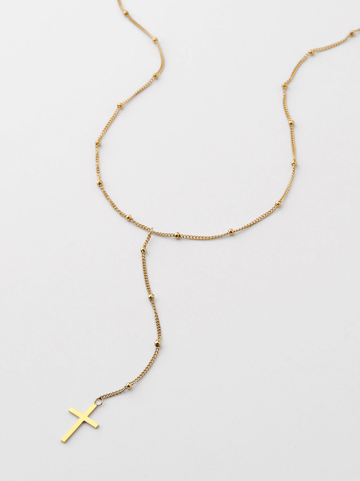 Collar Colgante Cruz Dorado
