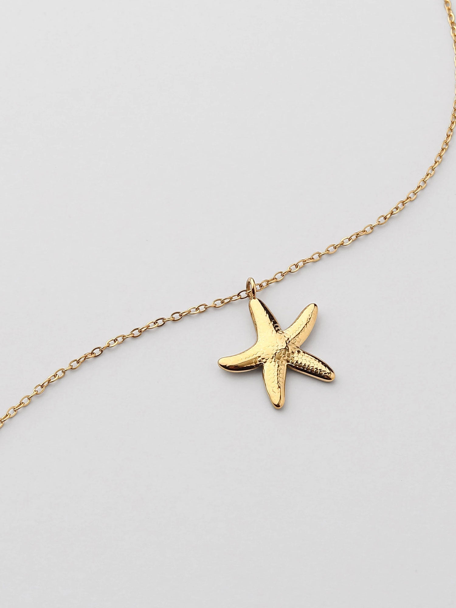 Collar estrella de mar Dorado