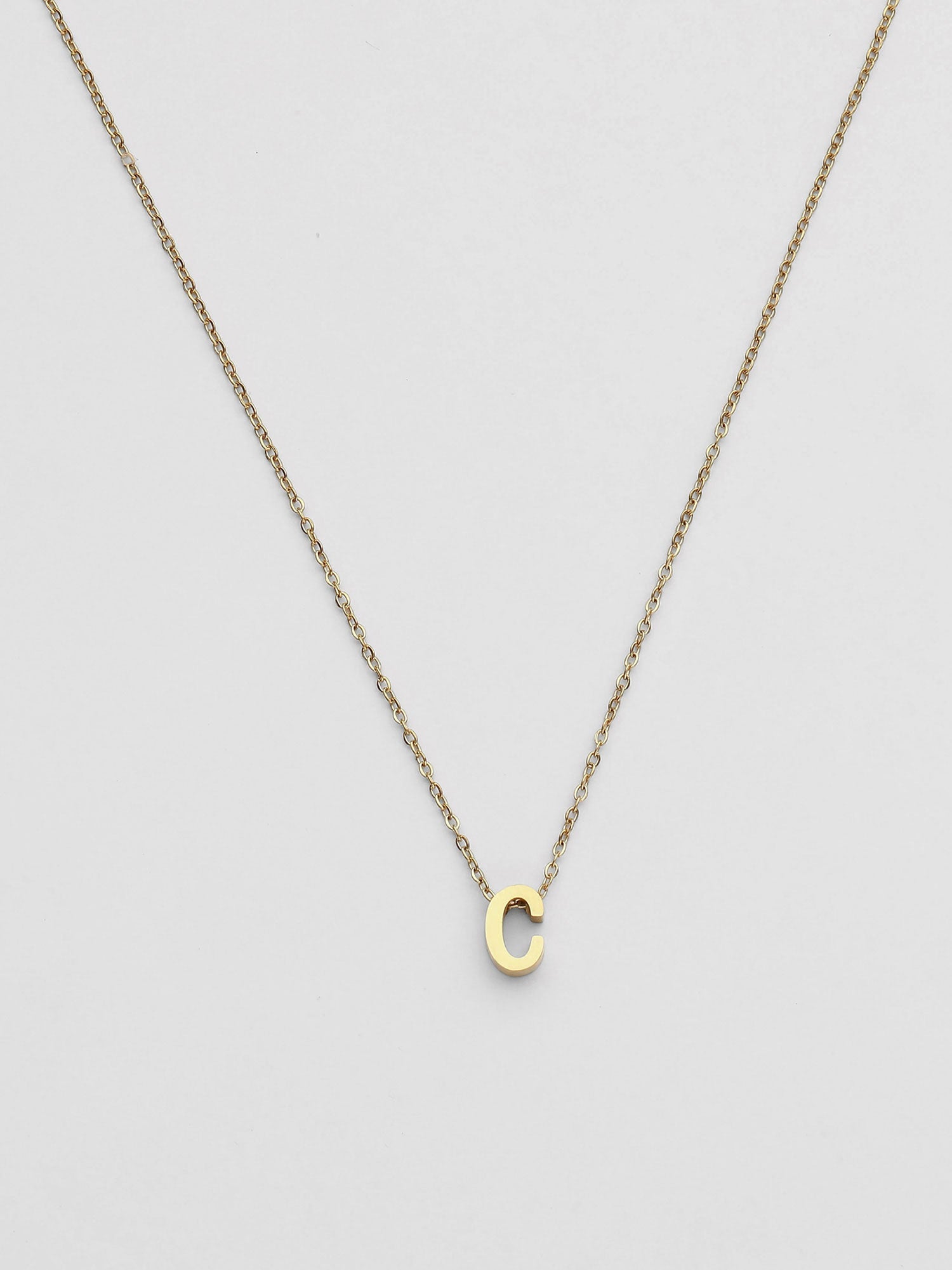 Collar Inicial C Dorado