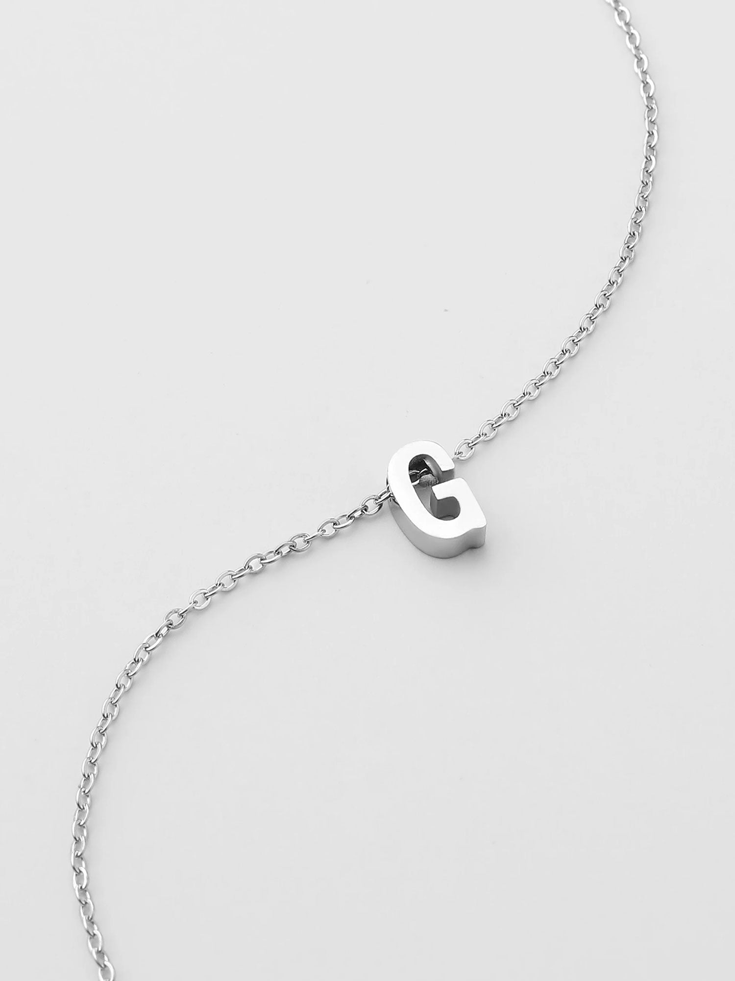 Collar Inicial G Plateado