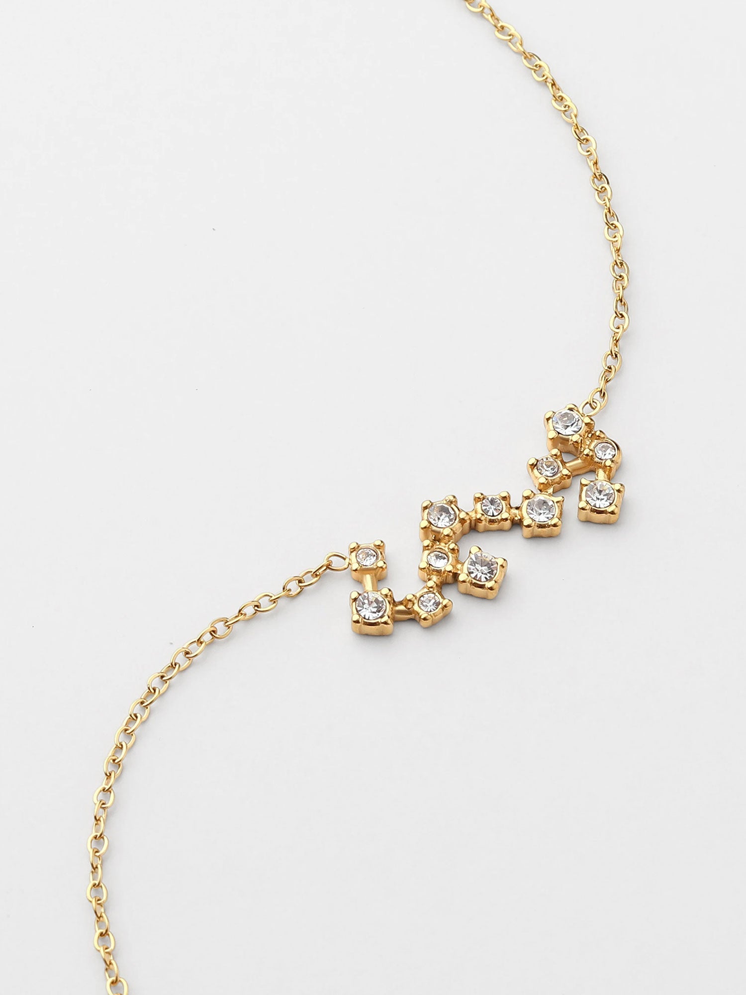 Collar Escorpio Constelación Dorado con Zirconias