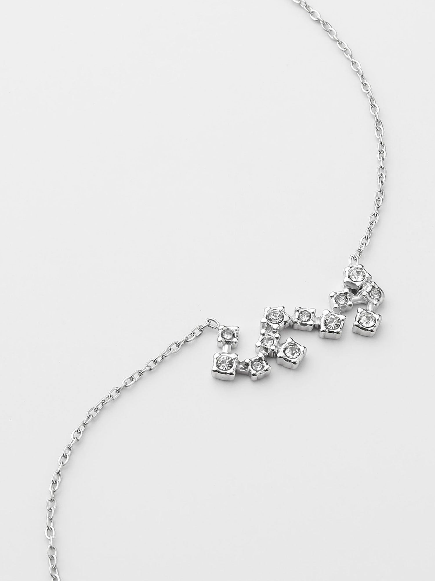 Collar Escorpio Constelación Plateado con Zirconias