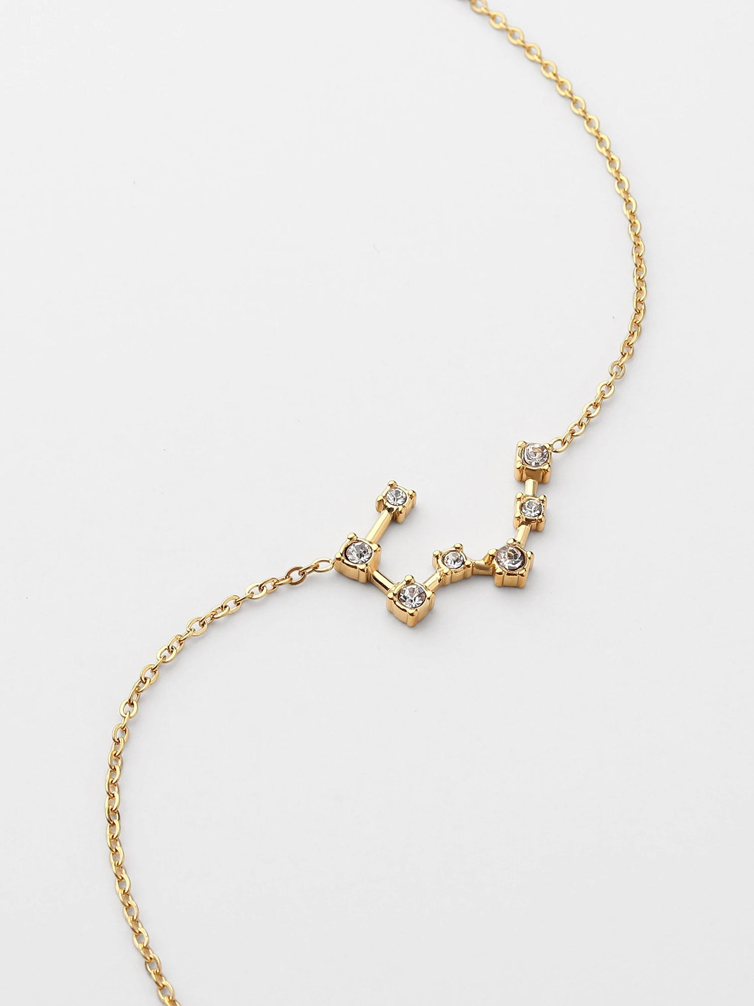 Collar Cáncer Constelación Dorado con Zirconias