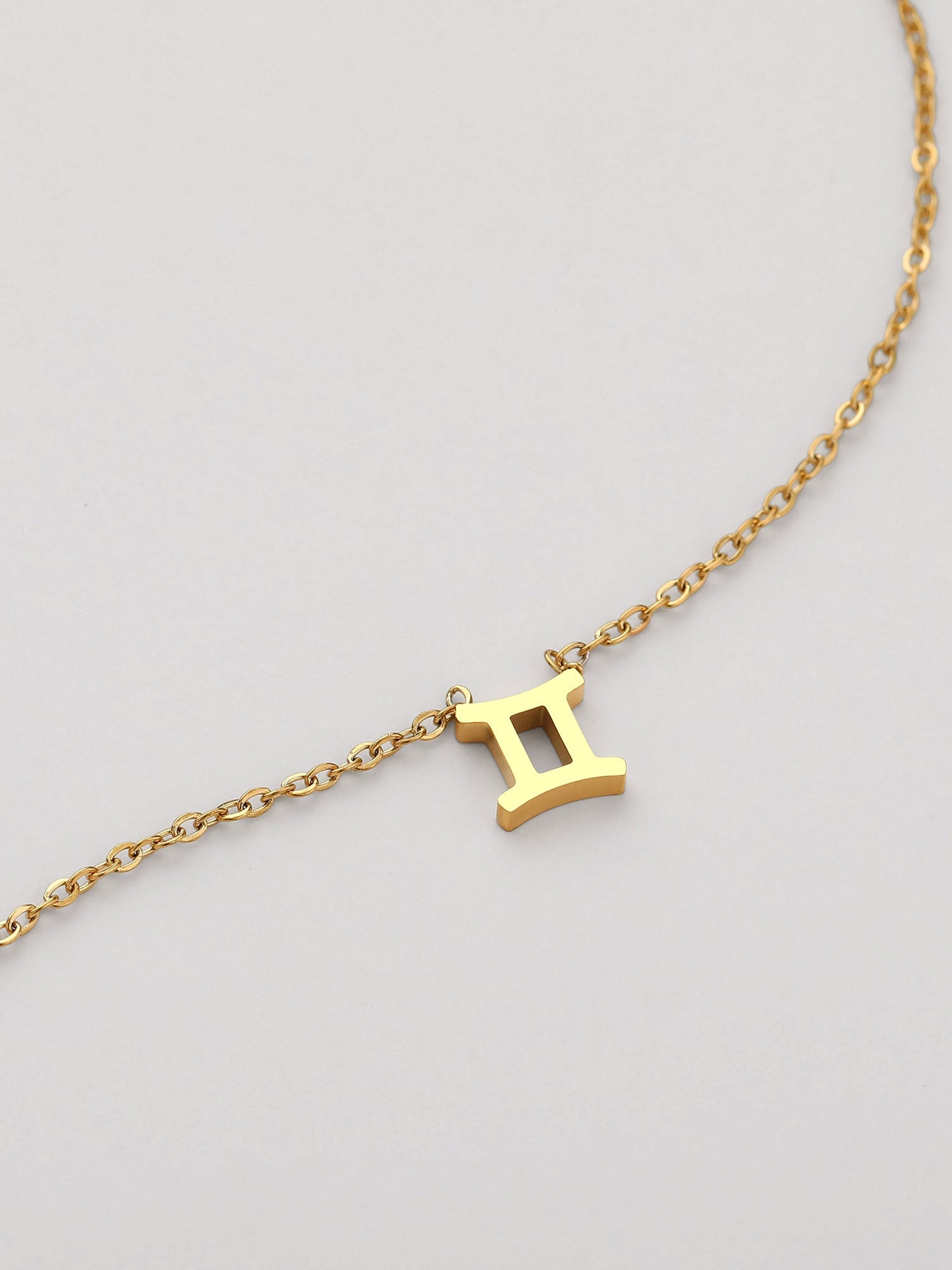 Collar Géminis Dorado