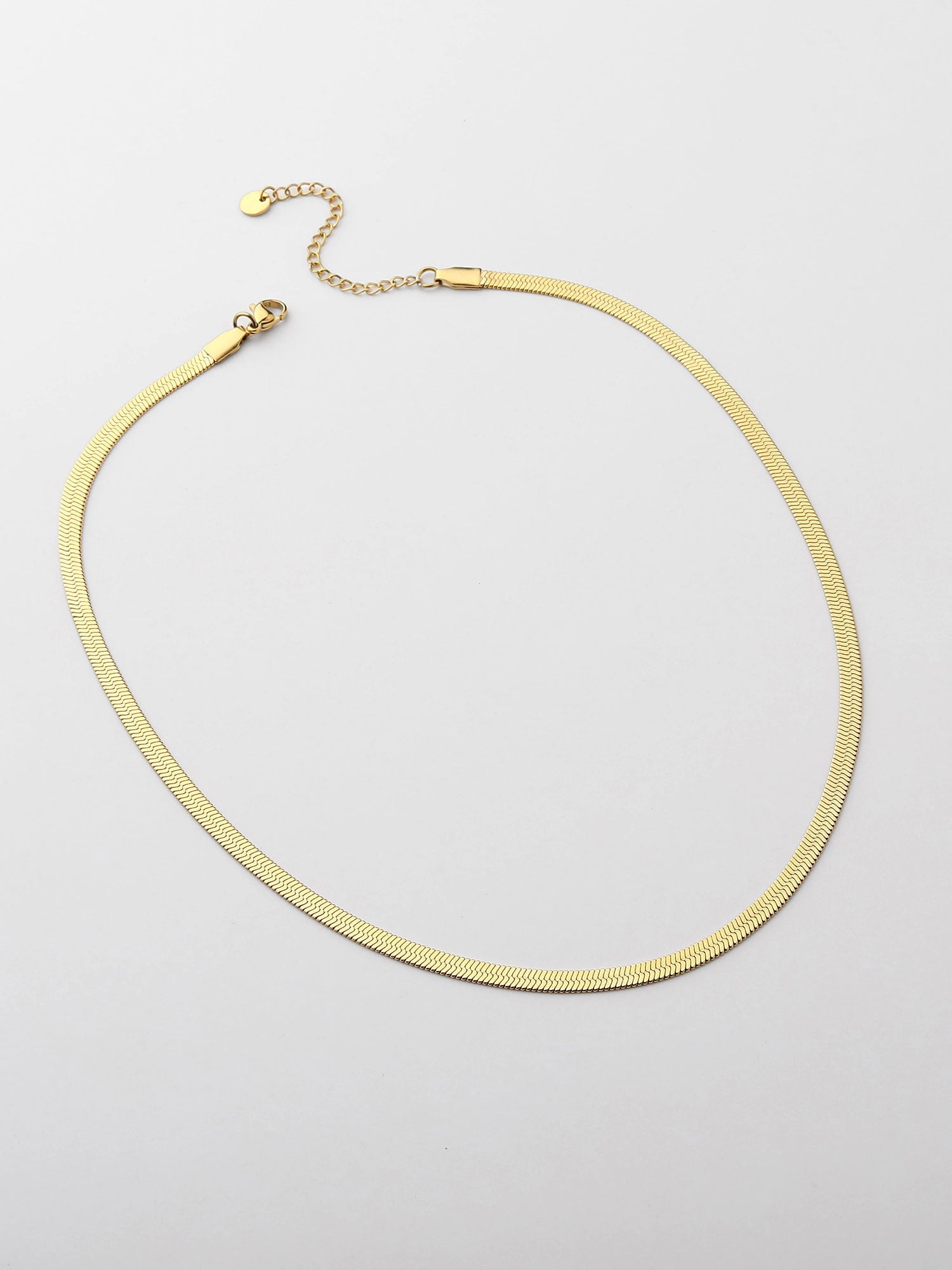 Collar de Cadenas Adele Dorado Eslabones 2mm grosor