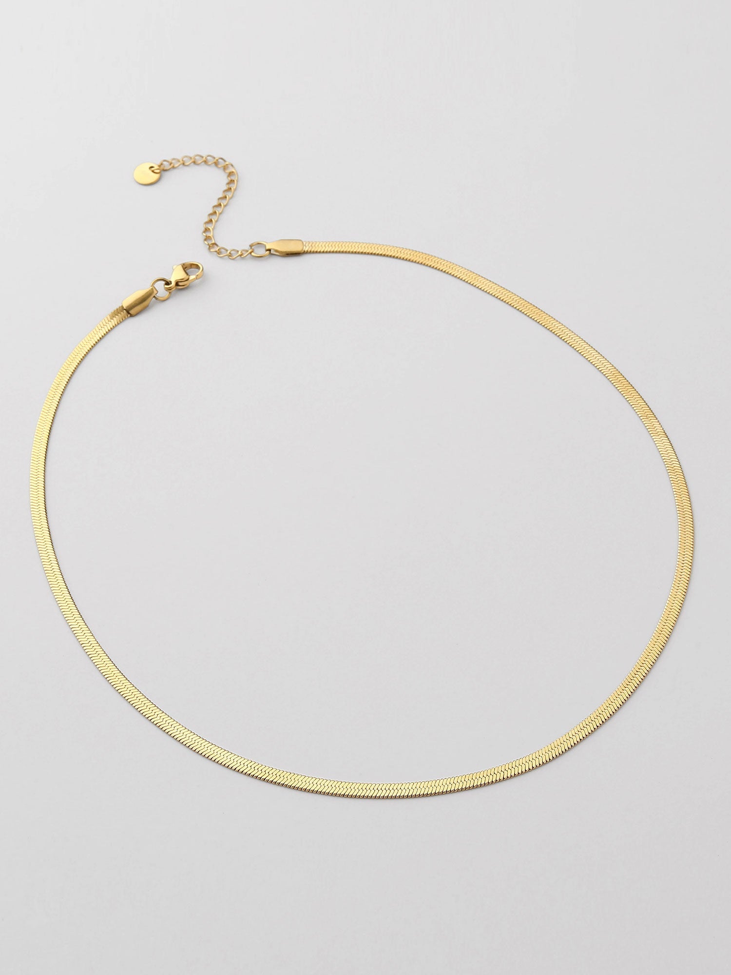 Collar de Cadenas Adele Dorado Básico 3mm grosor