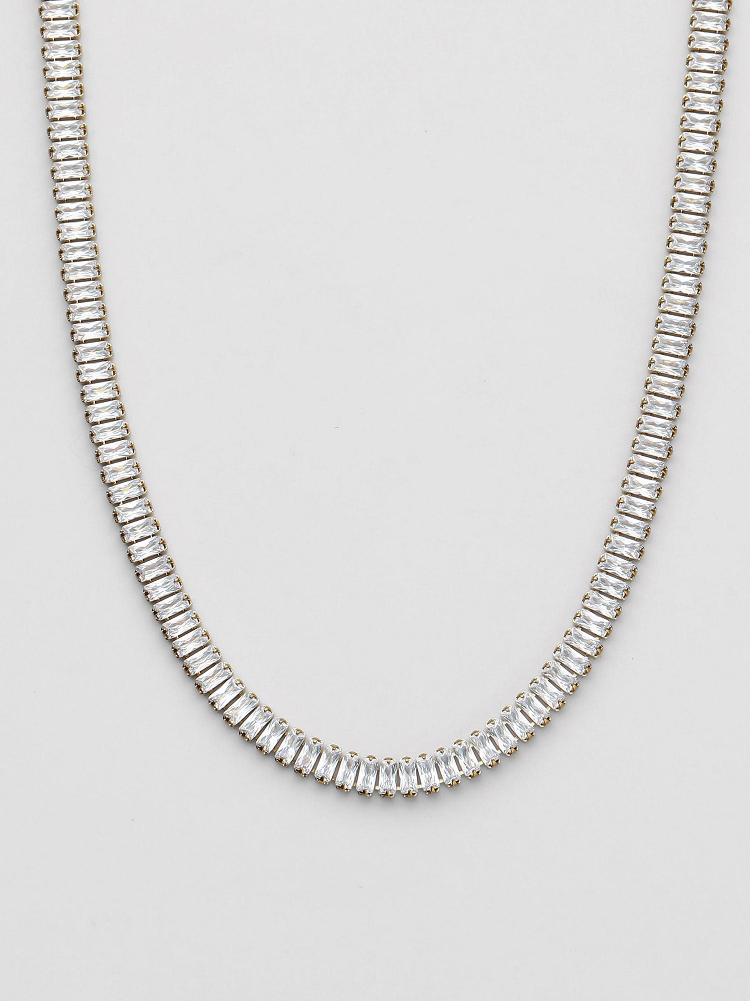 Collar Zirconias Azelya Dorado Brillo