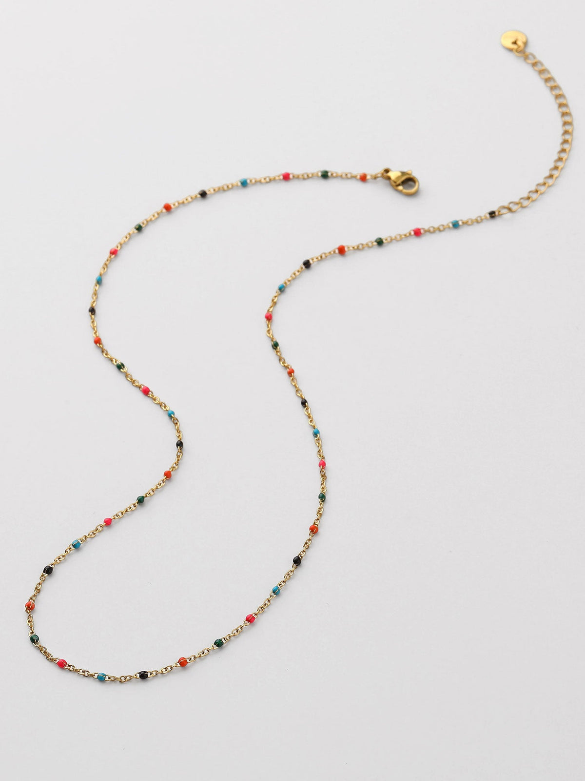 Collar Piedras Naturales Dorado