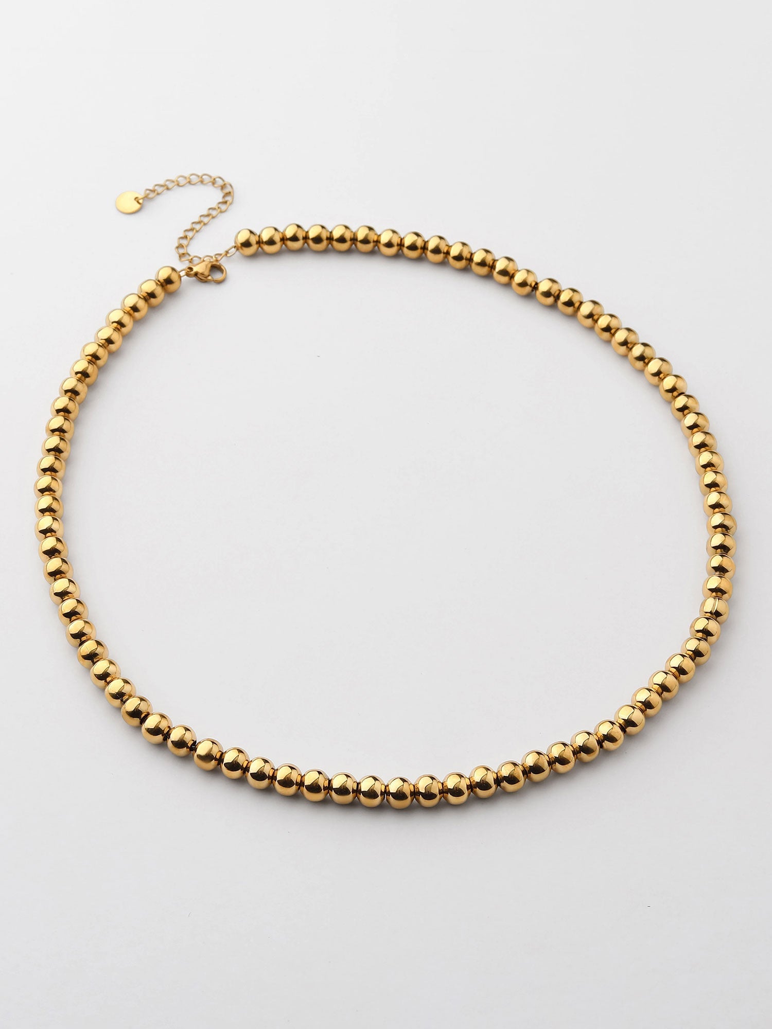 Collar Bolas Dorado XL