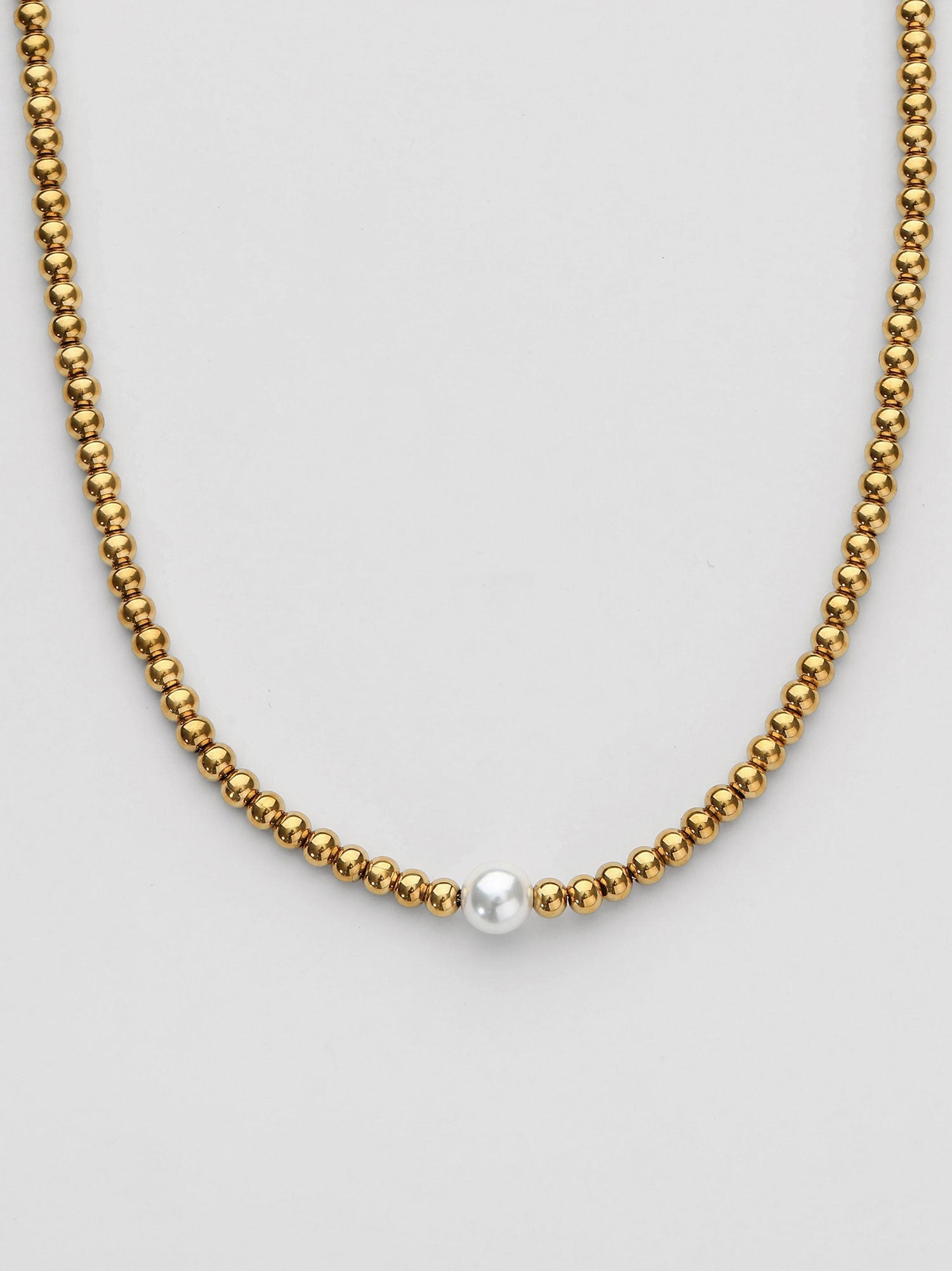 Collar Belora Perla Dorado Atemporal