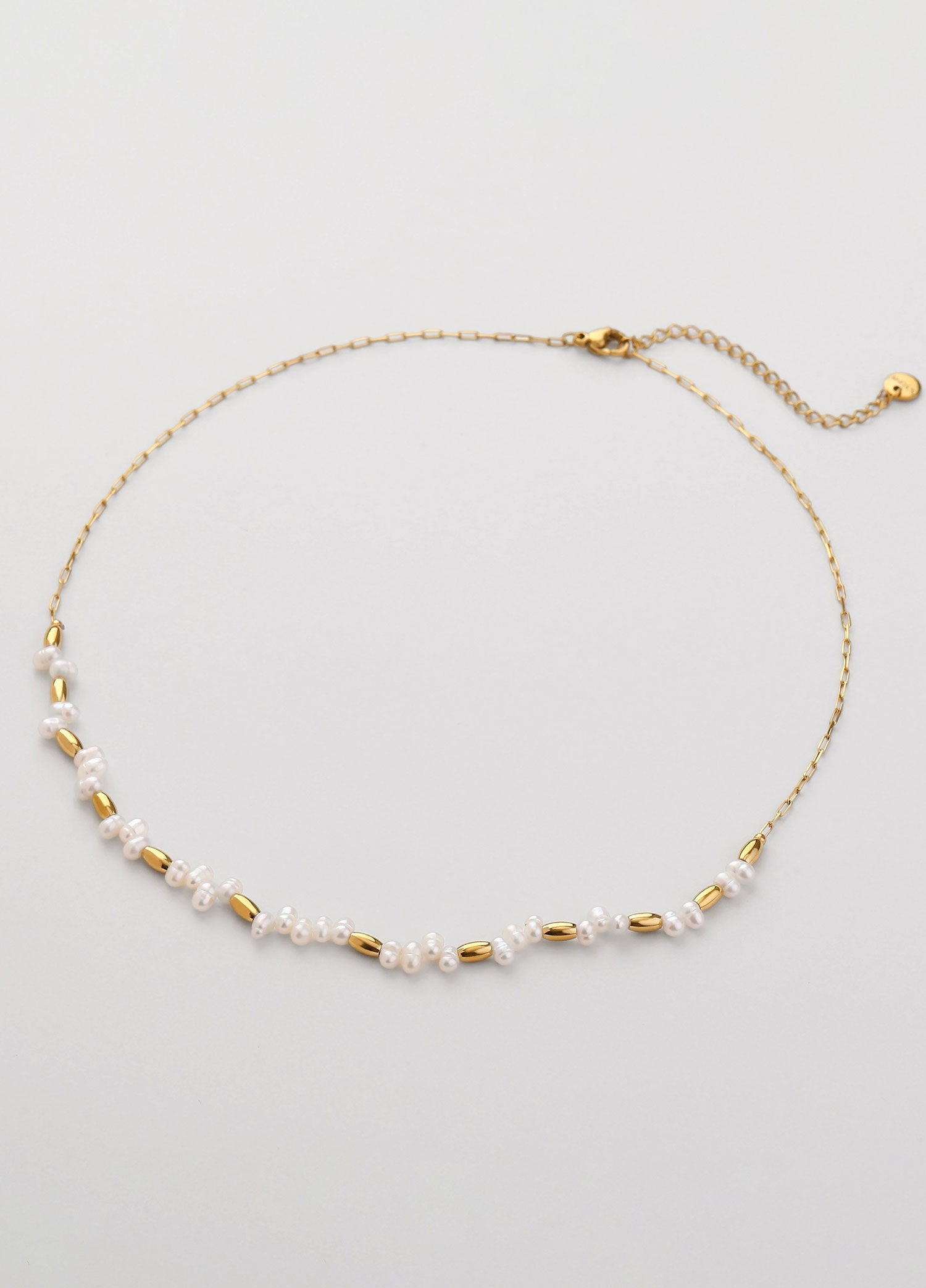 Collar Perla Dorado Statement