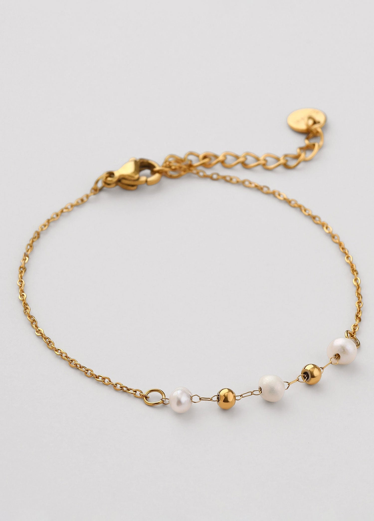 Pulsera de acero inoxidable dorada