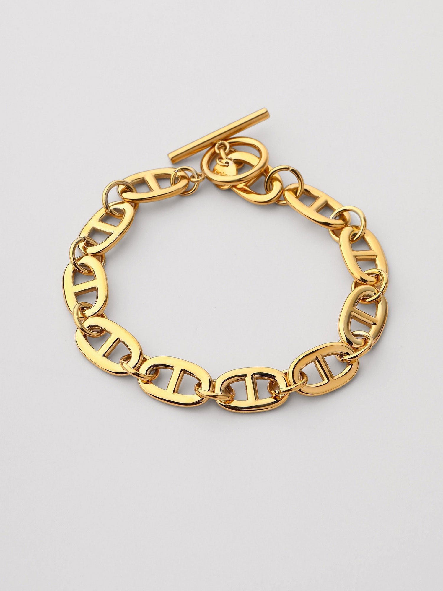 Pulseras de cadena Arlena Eslabones Cadena Dorado