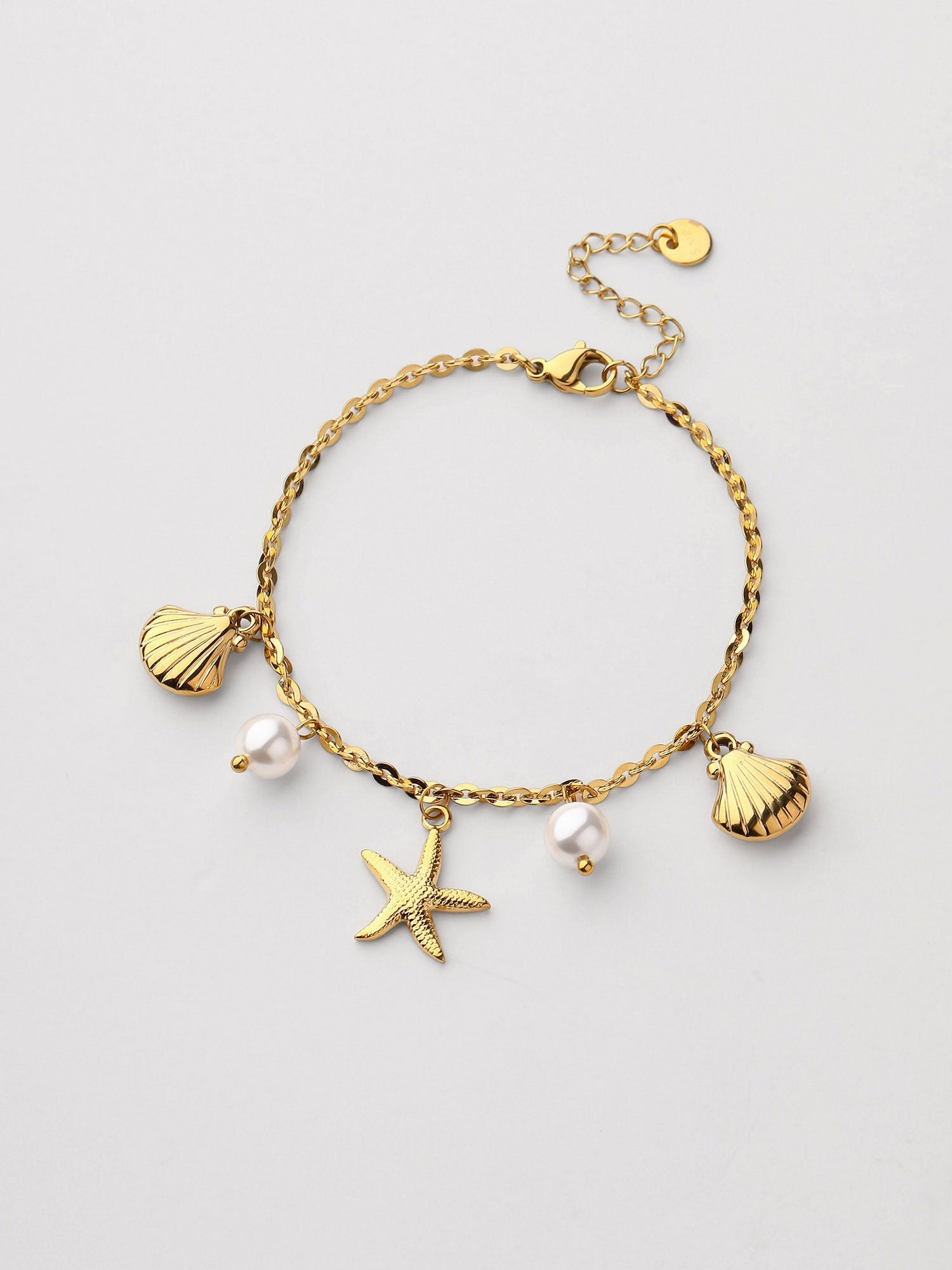 Pulseras de cadena Ilara Perla Dorado