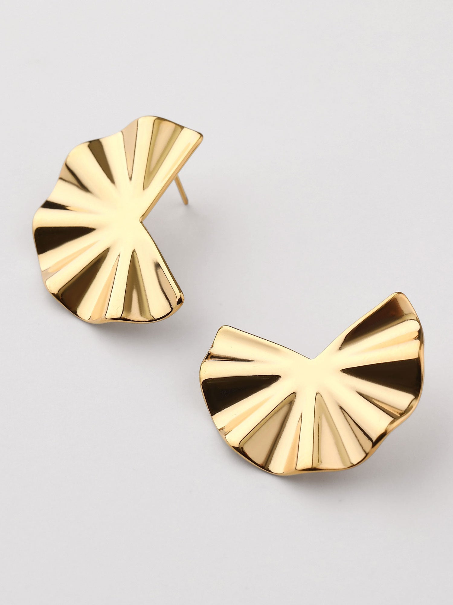 Pendientes abanico Aila dorados