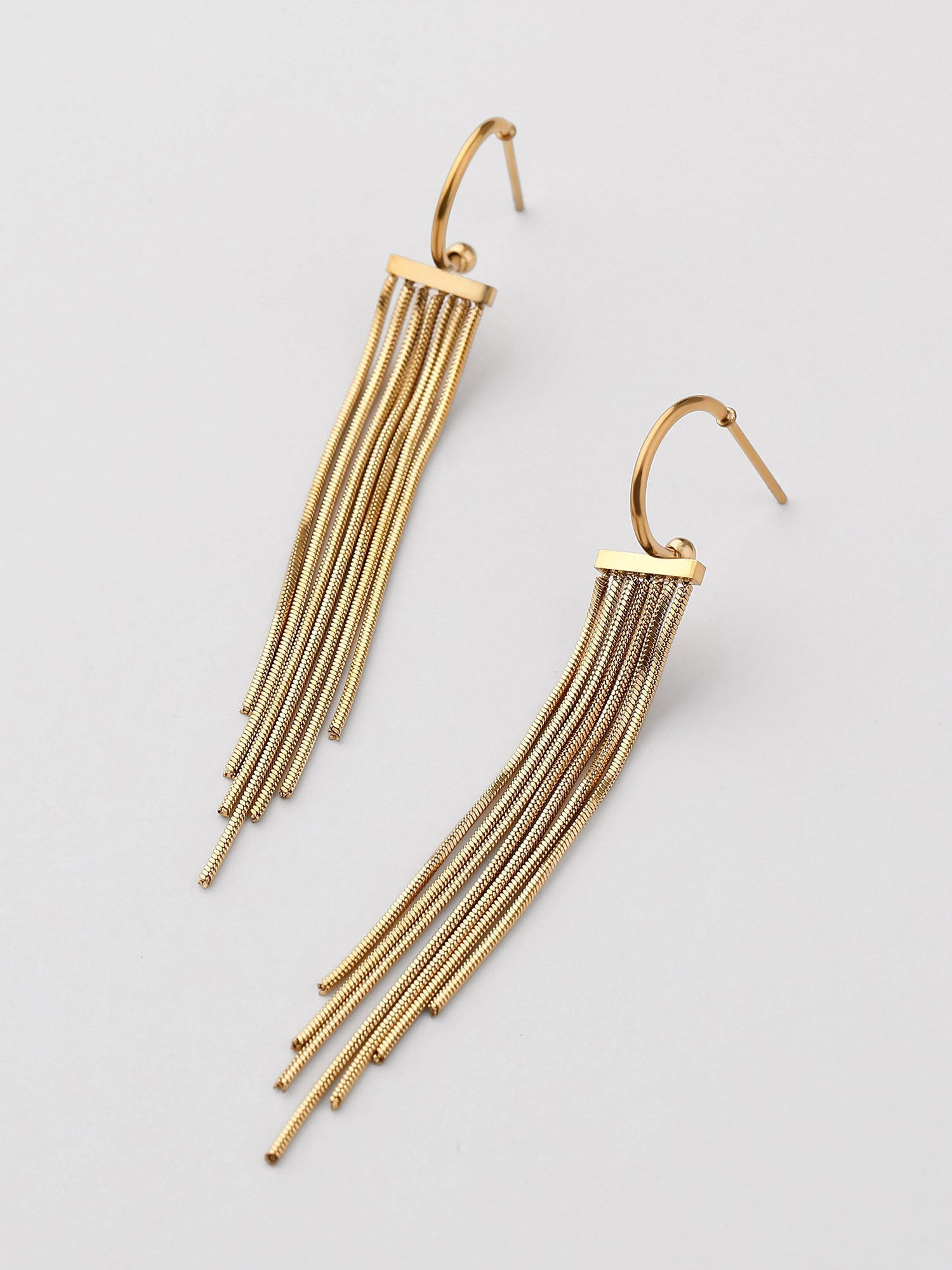 Pendientes colgantes largos Skye dorados