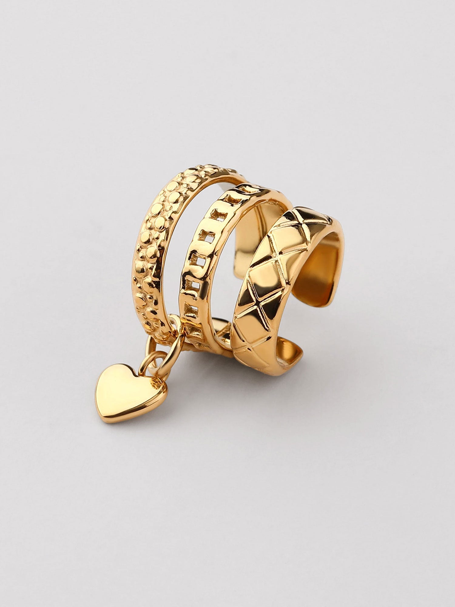 Pendiente ear cuff Leya dorado