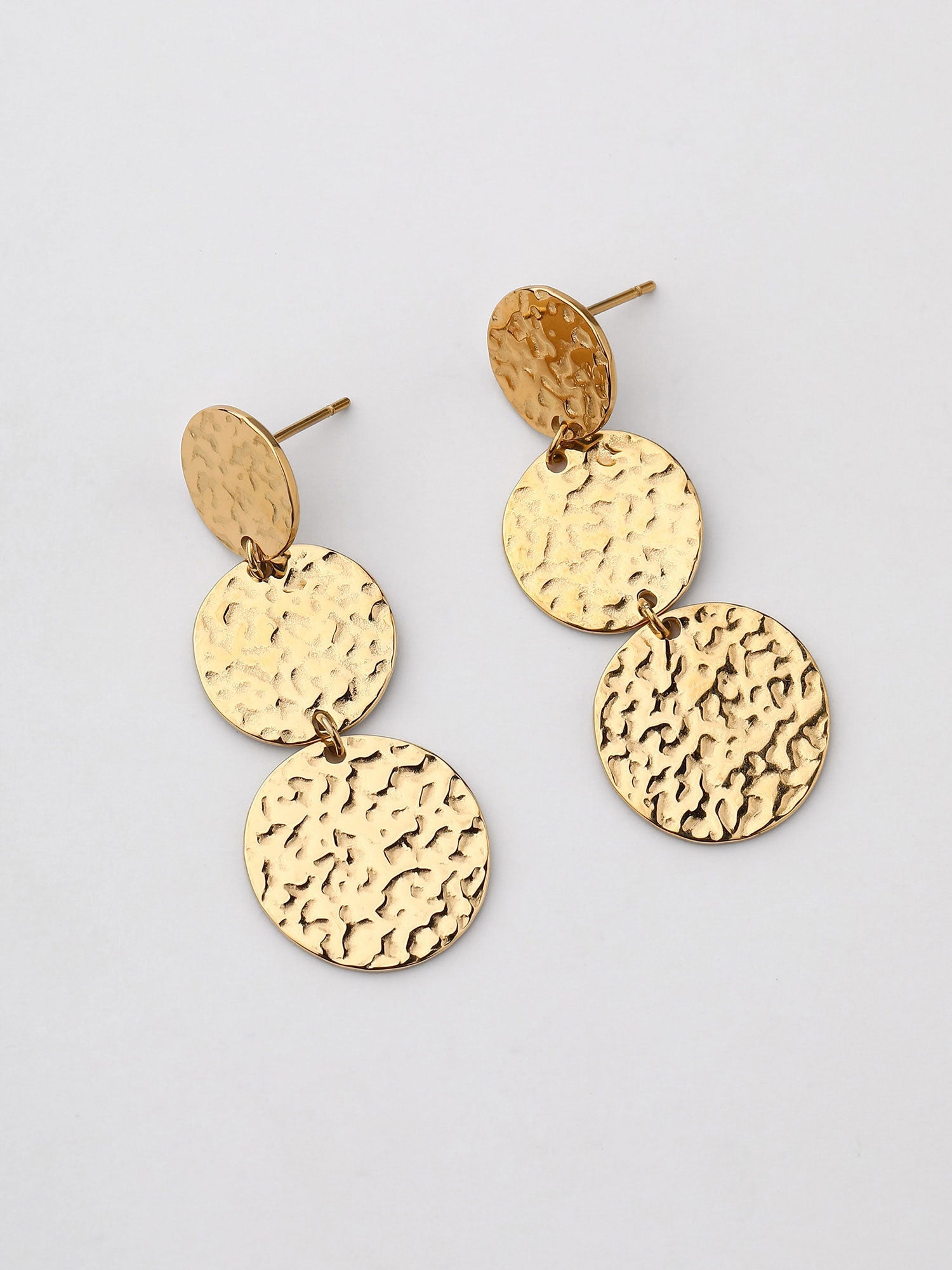 Pendientes Colgantes Zaela Dorado Minimal