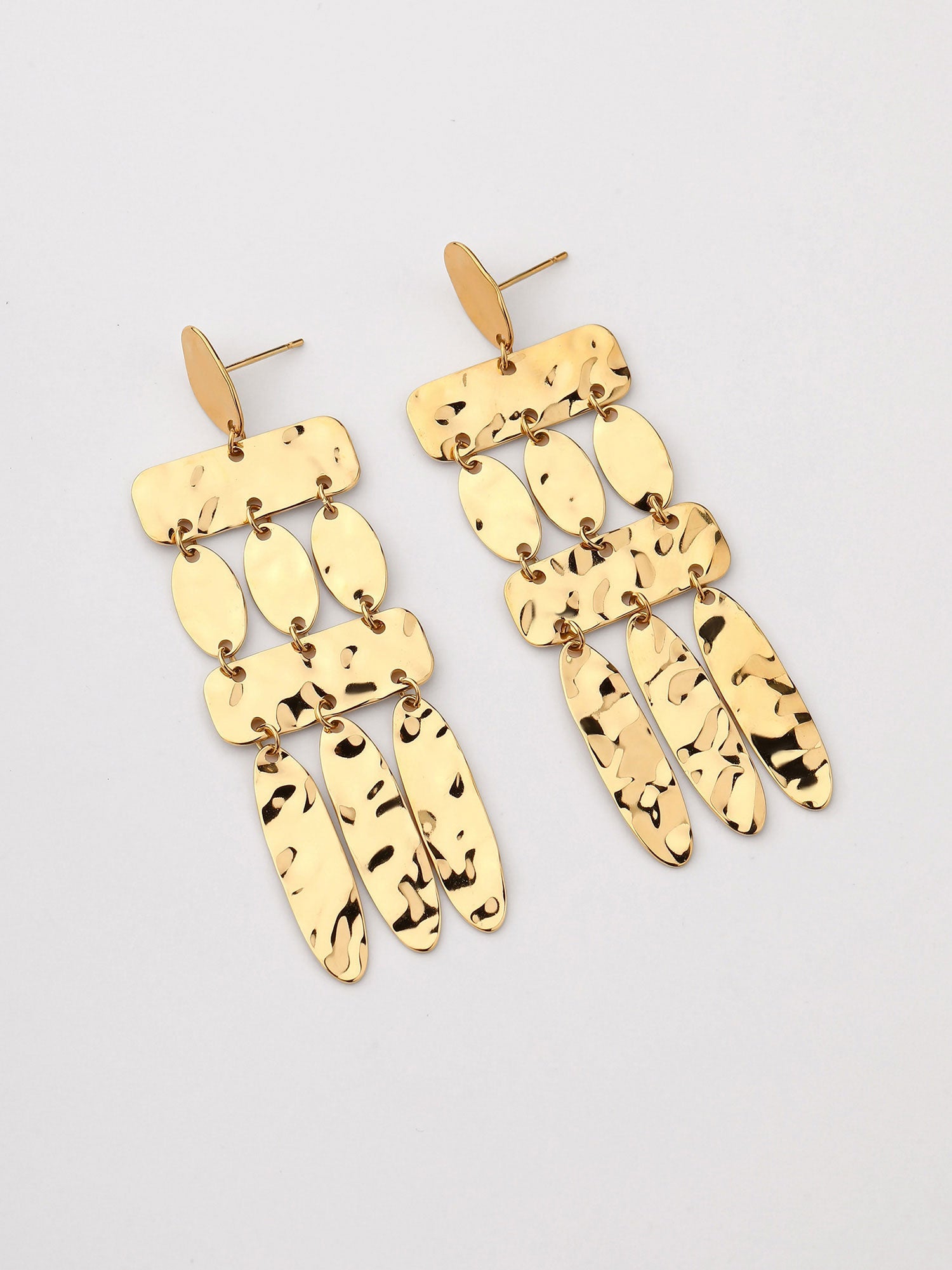 Pendientes Colgantes Vera Dorado Sofisticado