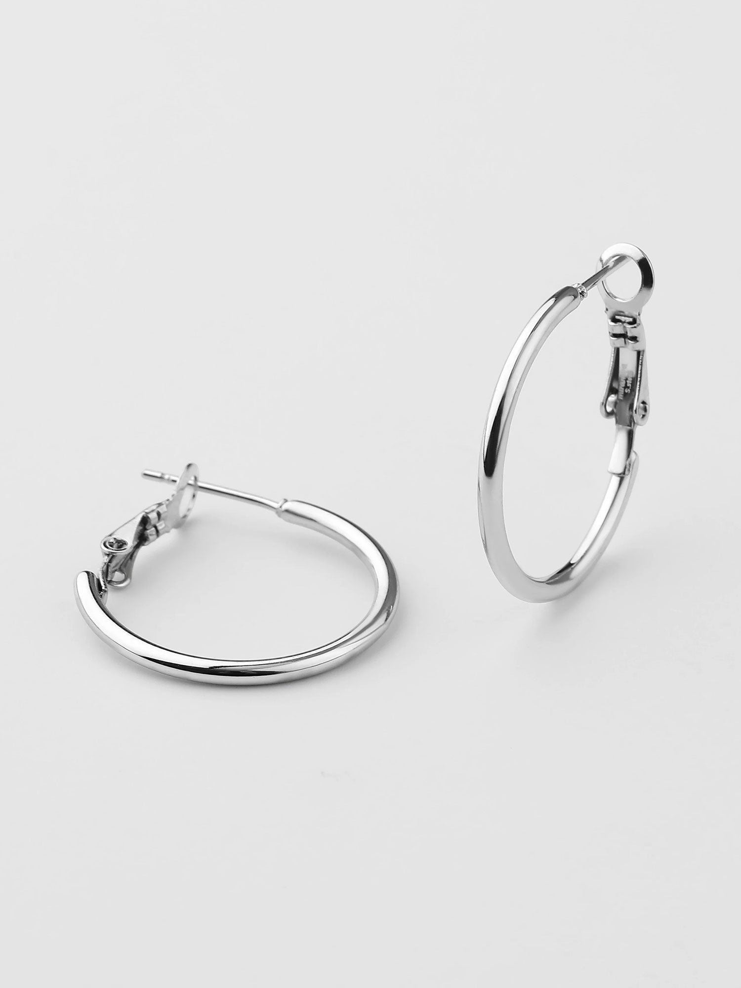 Pendientes aro Amara plateados XS