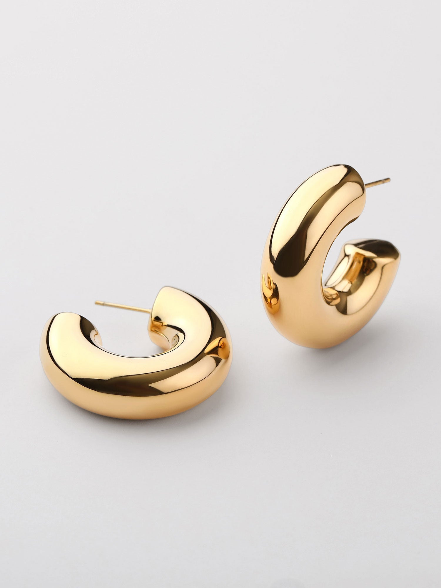 Pendientes aro Amelie extra grueso dorados