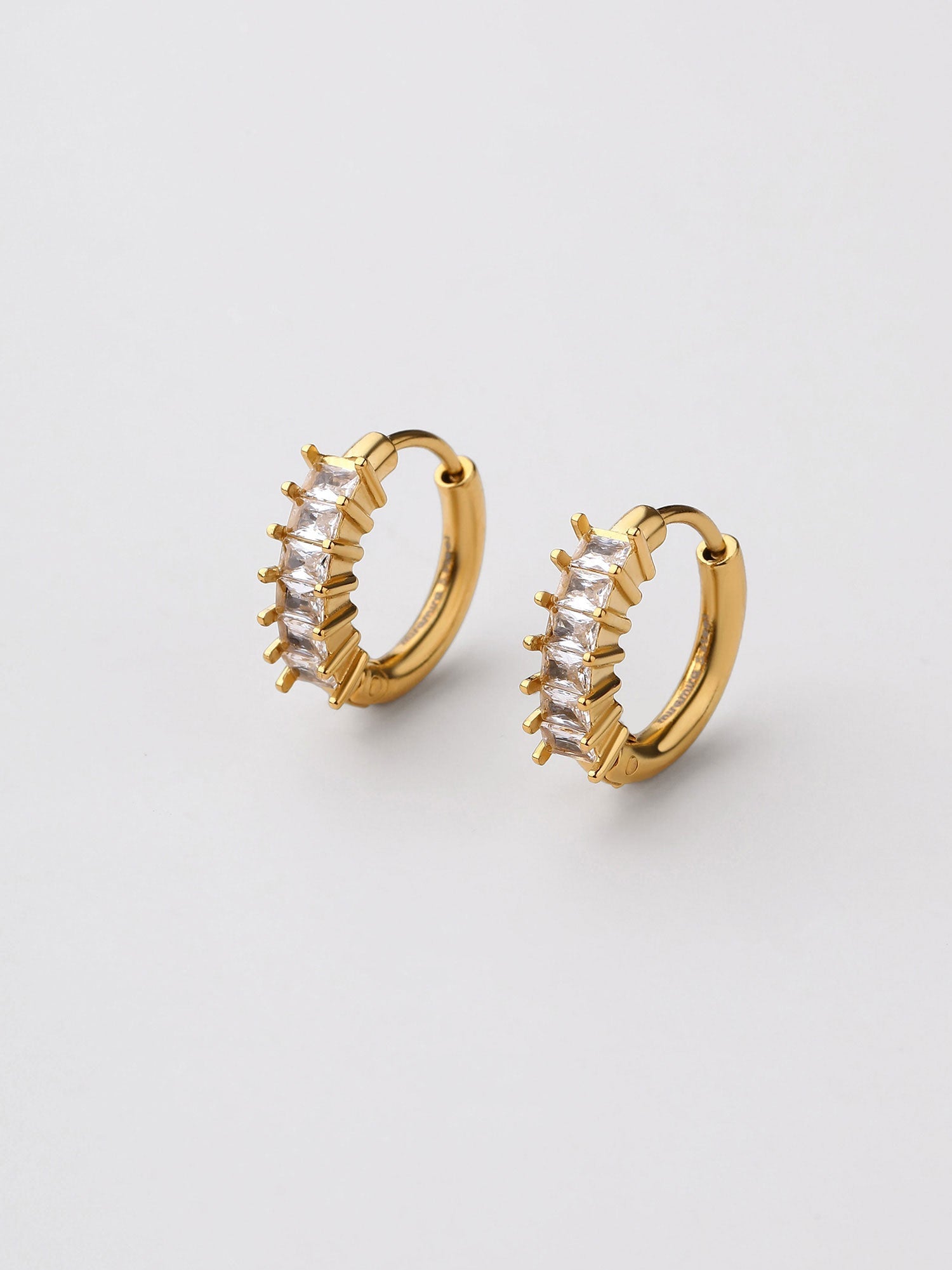 Pendientes Renya Zirconias Dorado Elegante