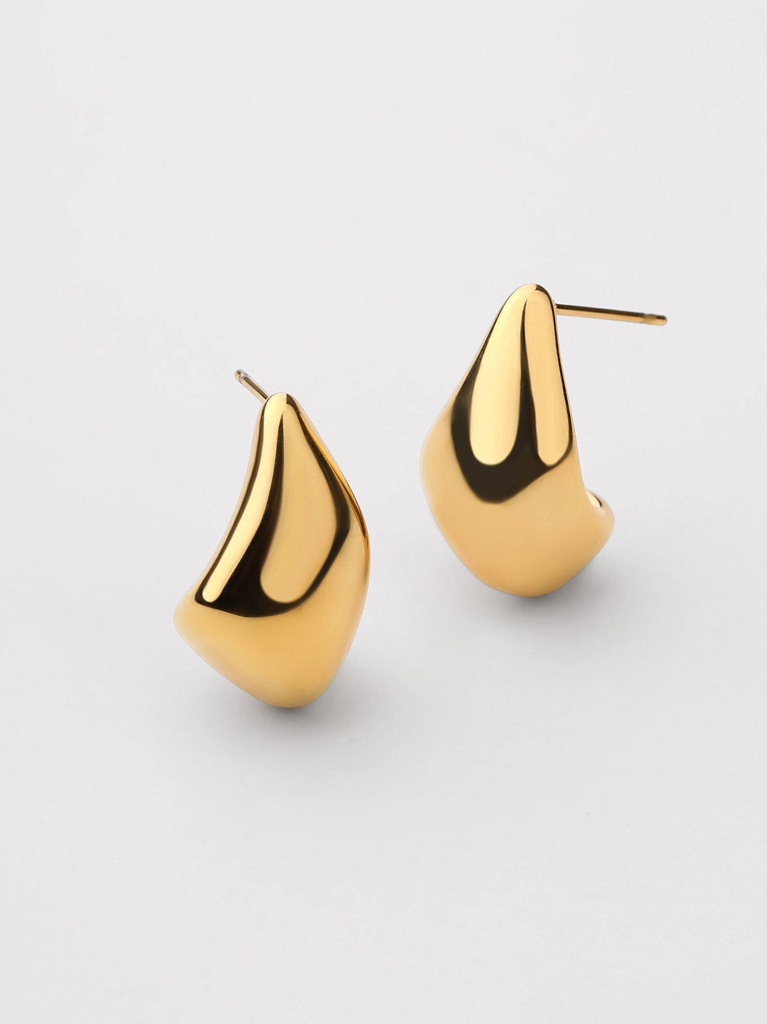 Pendientes Gota Zephyra Dorado Stud
