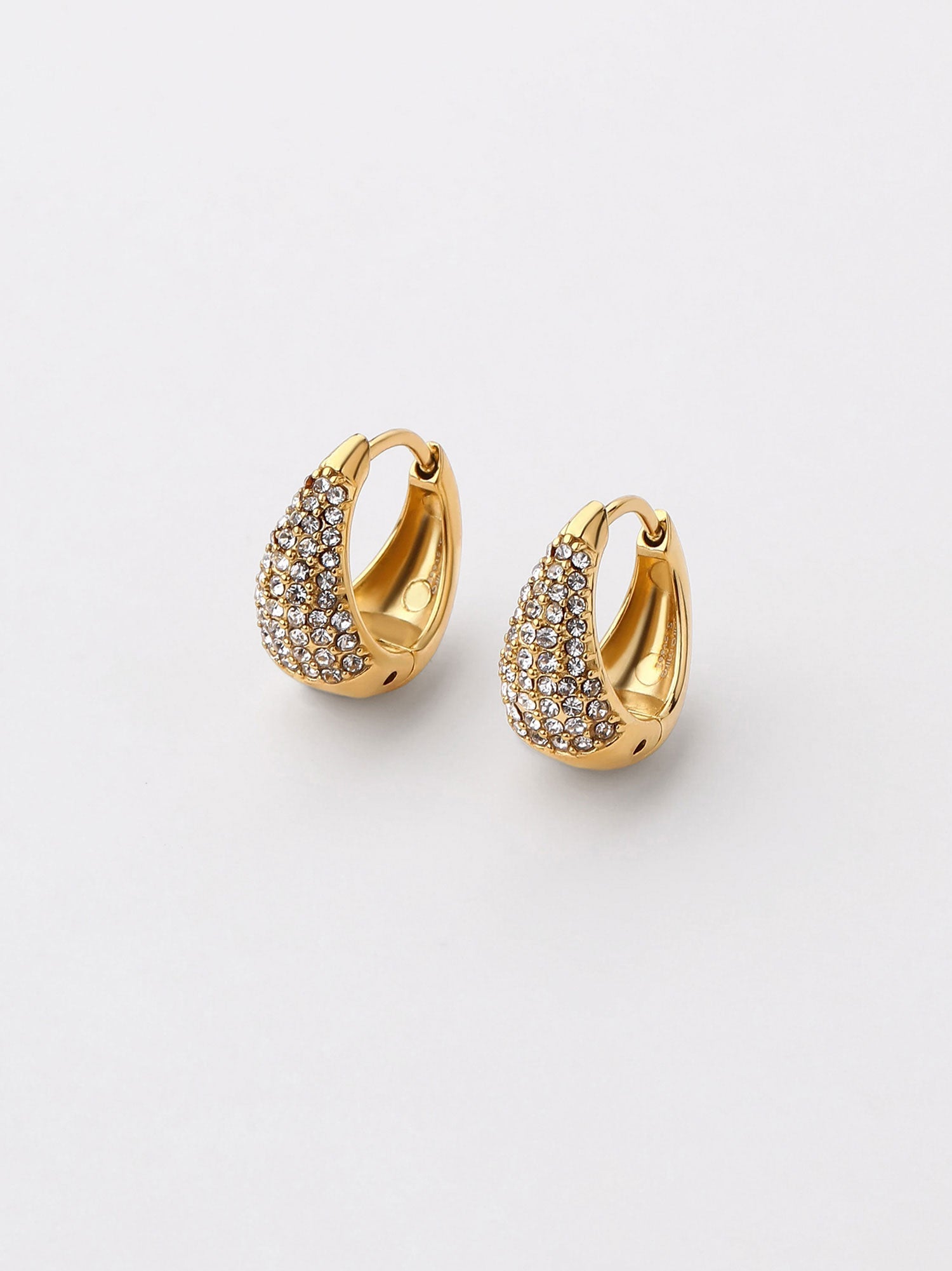 Pendientes Saela Aro Zirconias Dorado