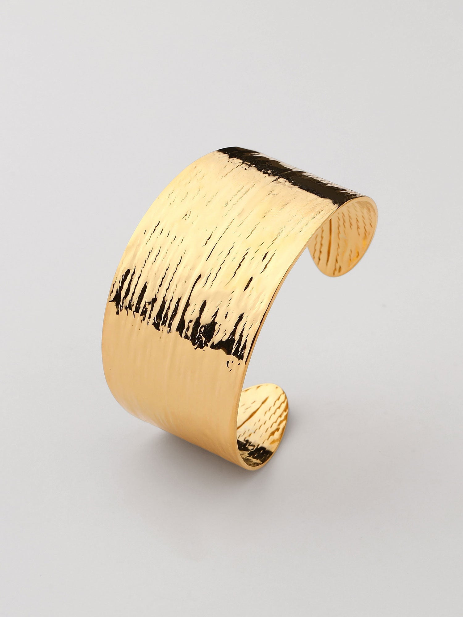 Brazalete abierto liso Dorado