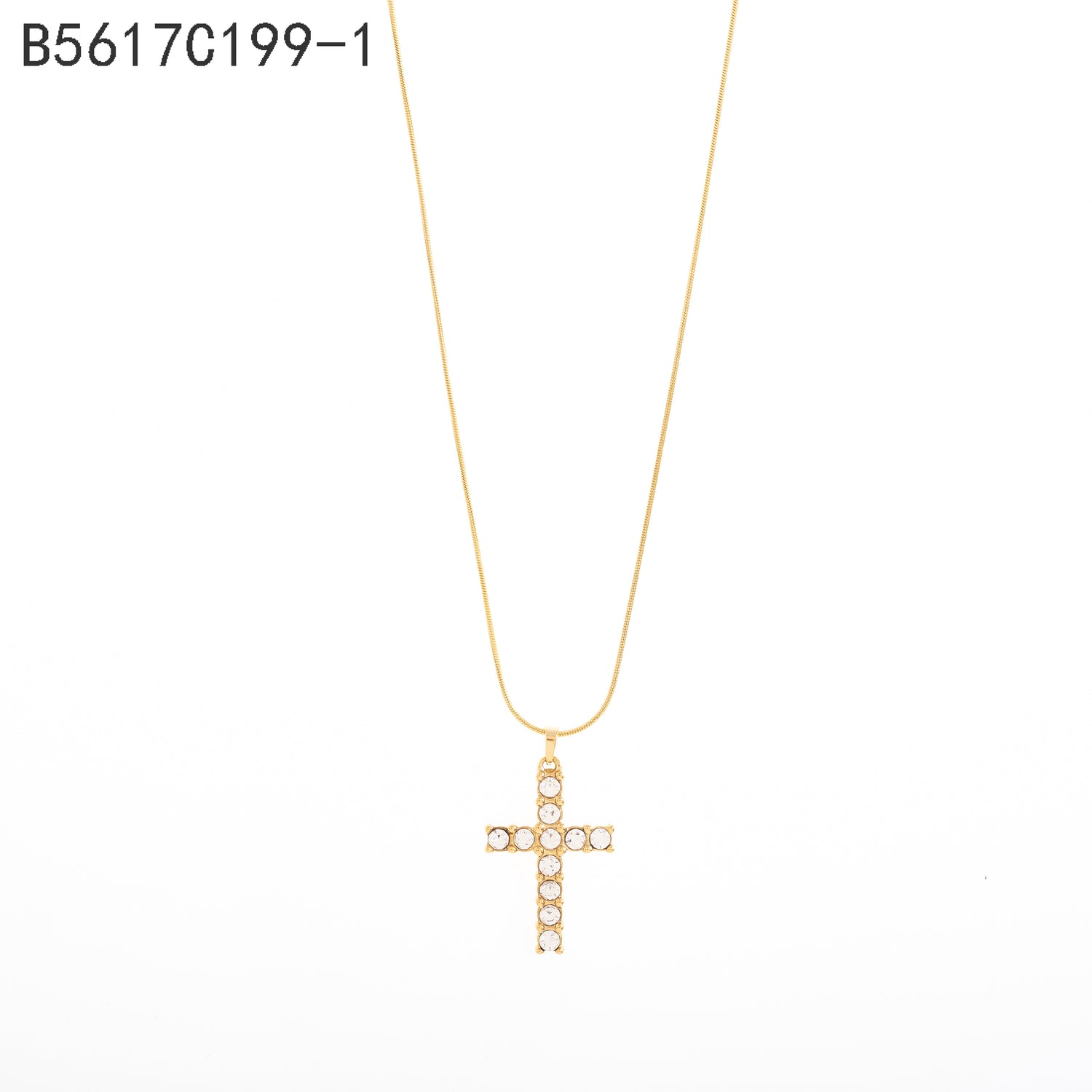 Collar Zirconita Cruz