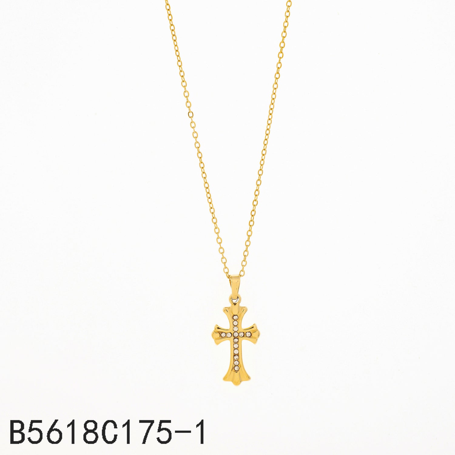 Collar Zirconita Colgante De Cruz